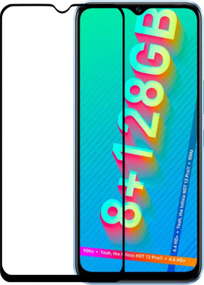 Ten To 11 Edge To Edge Tempered Glass for Infinix Hot 12 Pro(Pack of 1)