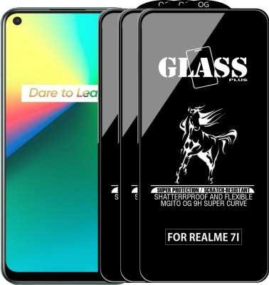 MGito Edge To Edge Tempered Glass for Realme 7I(Pack of 3)