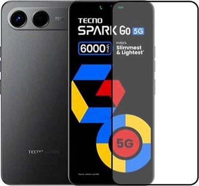 DSCASE Edge To Edge Tempered Glass for Tecno Spark Go 5G(Pack of 1)