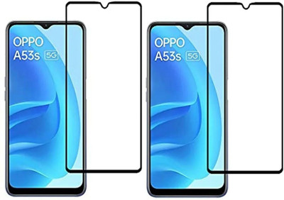 9H Edge To Edge Tempered Glass for Oppo A53s 5G-| | Full Glue Curved Tempered Glass |(Pack of 2)