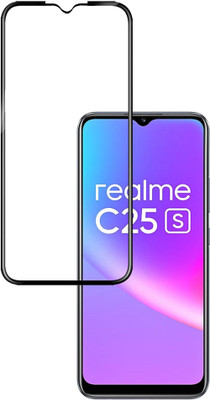 GLOBAL NOMAD Edge To Edge Tempered Glass for Realme C25s(Pack of 1)