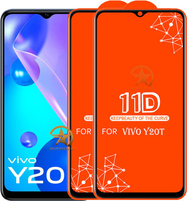 SEVEN7STAR Edge To Edge Tempered Glass for VIVO Y20T(Pack of 2)
