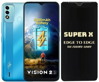 TELESHIELD Edge To Edge Tempered Glass for Itel Vision 2s, DelhiGear Glass, Screen Protector, Tempered Glass, Screen Guard, Mobile Glass(Pack of 1)