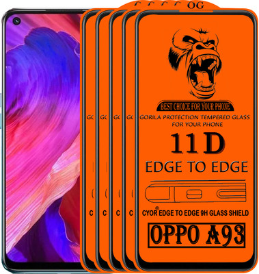 CYOR Edge To Edge Tempered Glass for OPPO A93(Pack of 5)