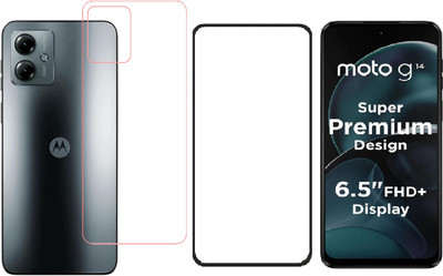 SPRITZEN Edge To Edge Tempered Glass for Motorola G14(Pack of 1)