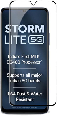 INFINITYWORLD Edge To Edge Tempered Glass for Lava Storm Lite 5G(Pack of 1)