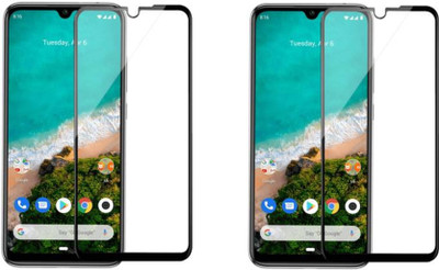DMJHP Edge To Edge Tempered Glass for Mi A3(Pack of 2)