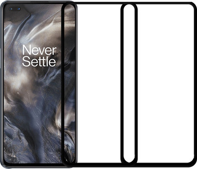 Karpine Edge To Edge Tempered Glass for OnePlus Nord(Pack of 2)