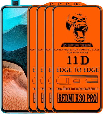 TWIGLO Edge To Edge Tempered Glass for REDMI K30 PRO(Pack of 4)