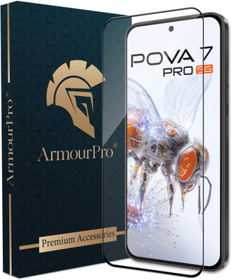 ArmourPro Edge To Edge Tempered Glass for Tecno Pova 7 Pro 5G, Pova 7 Pro(Pack of 1)