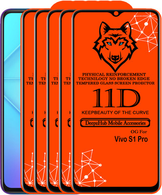 DeepzHub Edge To Edge Tempered Glass for Vivo S1 Pro(Pack of 5)