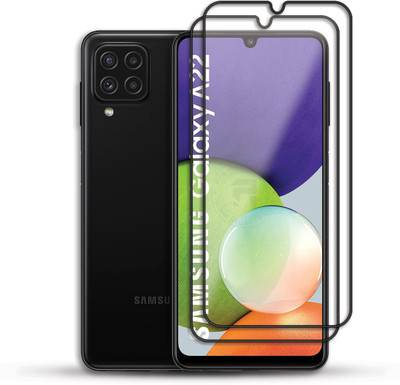 PROACCS Edge To Edge Tempered Glass for SAMSUNG GALAXY A22 5G(Pack of 2)