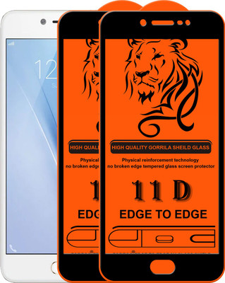 Forego Edge To Edge Tempered Glass for Vivo V5,Vivo V5s(Pack of 2)