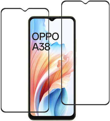 SPRITZEN Edge To Edge Tempered Glass for Oppo A38(Pack of 2)