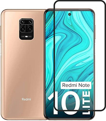 1DOLLAR Edge To Edge Tempered Glass for Redmi Note 10 Lite-| 9H Hardness | High Clarity | | (with Easy Installation Kit)(Pack of 1)