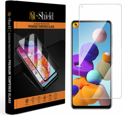 MS-Shield Edge To Edge Tempered Glass for Samsung Galaxy A21s(Pack of 1)
