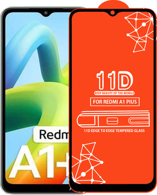 Qyist Edge To Edge Tempered Glass for Redmi A1 Pius(Pack of 1)