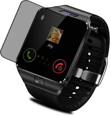 Tuch Edge To Edge Tempered Glass for Smart Watch Fiber Digital Watch Screen gaurd Impossible Smart Watch DZ09(Pack of 1)