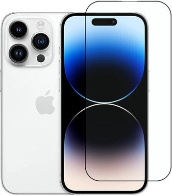 MobieGenie Edge To Edge Tempered Glass for Apple iPhone 14 Pro(Pack of 1)