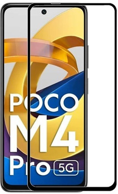 ChutPutMart Edge To Edge Tempered Glass for Premium Protector Full HD Poco M4 Pro 5G(Pack of 1)