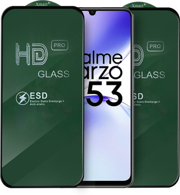 Knotyy Edge To Edge Tempered Glass for realme Narzo N53, Realme Narzo N53(Pack of 2)
