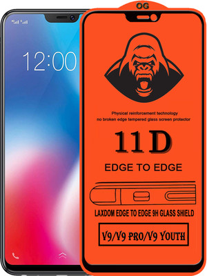 Laxdom Edge To Edge Tempered Glass for VIVO V9 PRO(Pack of 1)