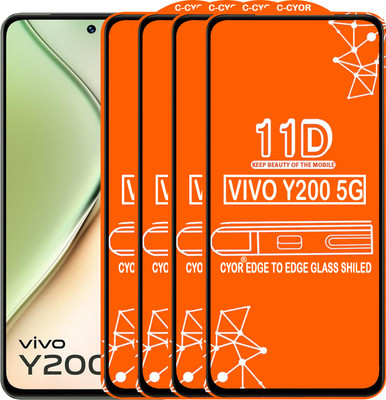 CYOR Edge To Edge Tempered Glass for VIVO Y200 5G(Pack of 4)