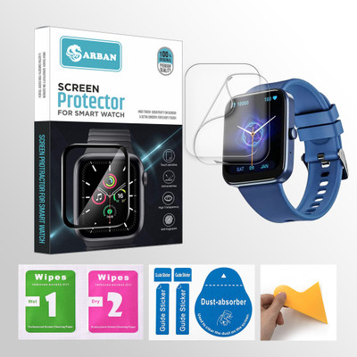 ARBAN Edge To Edge Tempered Glass for alt Hype 1.83 inch Smartwatch 2 PROTECTOR + 2 WIPES + 2 DUST REMOVAL STICKER + 1 WIPER(Pack of 2)