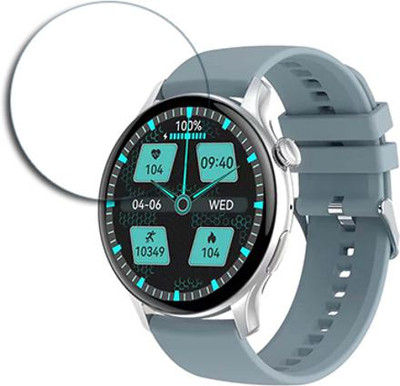 SOMTONE Edge To Edge Tempered Glass for Pebble Spectra Pro 1.43 inch SMARTWATCH SCREEN GUARD(Pack of 1)
