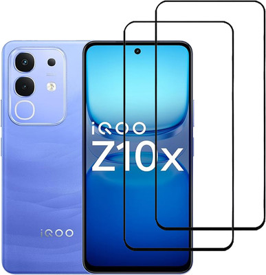 SPRITZEN Edge To Edge Tempered Glass for iQOO Z10x 5G(Pack of 2)