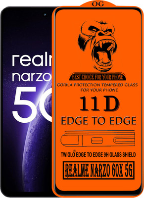 TWIGLO Edge To Edge Tempered Glass for REALME NARZO 60X 5G(Pack of 1)