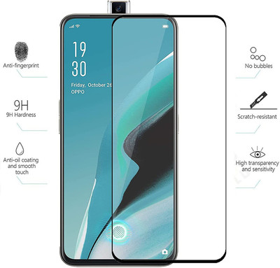NIMMIKA ENTERPRISES Edge To Edge Tempered Glass for Oppo Reno 2Z HD+ Tempered Glass(Pack of 1)