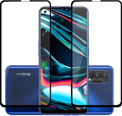 NIMMIKA ENTERPRISES Edge To Edge Tempered Glass for Realme 7 Pro D+ Tempered Glass(Pack of 2)