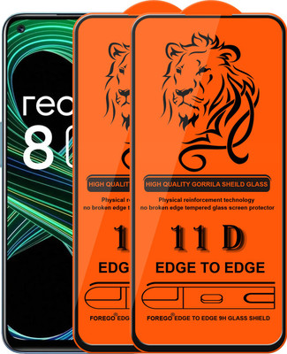 Forego Edge To Edge Tempered Glass for Realme 8 5G,Realme 8,Realme 8S(Pack of 2)