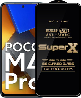 Qyist Edge To Edge Tempered Glass for POCO M4 Pro(Pack of 1)