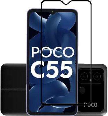 HQ Protection Edge To Edge Tempered Glass for POCO C55(Pack of 1)