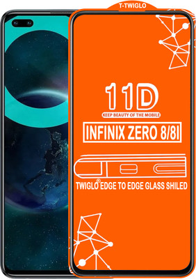 TWIGLO Edge To Edge Tempered Glass for INFINIX ZERO 8(Pack of 1)