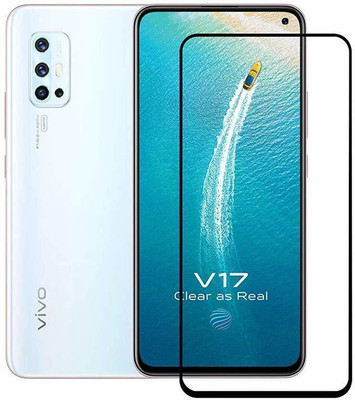 ANCHI Edge To Edge Tempered Glass for Easy Install Full Screen Coverage Tempered Glass Screen Guard Protector 11D for VIVO V17(Pack of 1)