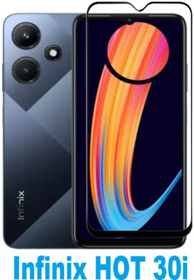 BRENZZ Edge To Edge Tempered Glass for Infinix HOT 30i(Pack of 1)