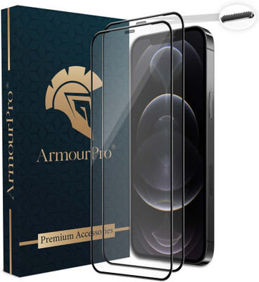 ArmourPro Edge To Edge Tempered Glass for iPhone 12 Pro Max, Apple iPhone 12 Pro Max(Pack of 2)