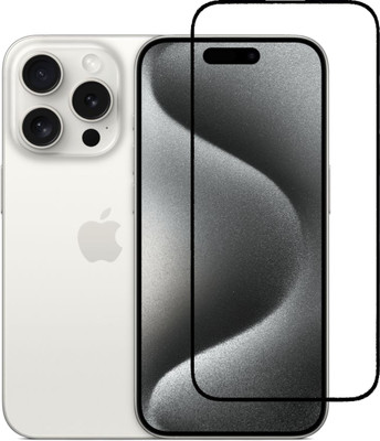Kartuce Edge To Edge Tempered Glass for APPLE iPhone 15 Pro Max, iPhone 15 Pro Max(Pack of 1)