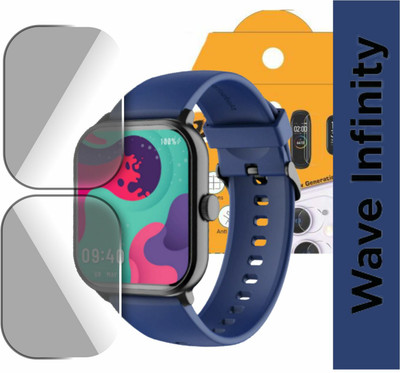 Olonga Edge To Edge Tempered Glass for BOAT WAVE INFINITY BLUETOOTH SMARTWATCH(Pack of 2)