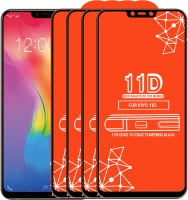 Roxel Edge To Edge Tempered Glass for Vivo Y83(Pack of 4)