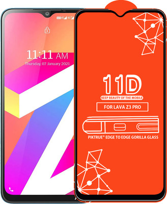 PikTrue Edge To Edge Tempered Glass for LAVA Z3 PRO(Pack of 1)