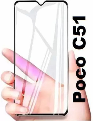 AKSHUD Tempered Glass Guard for POCO C51, Poco C51(Pack of 1)