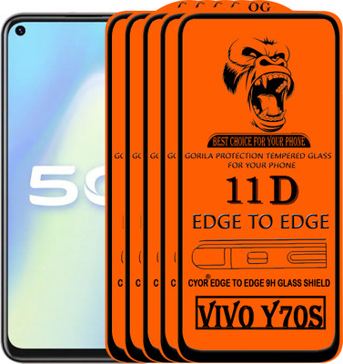 CYOR Edge To Edge Tempered Glass for VIVO Y70S(Pack of 5)
