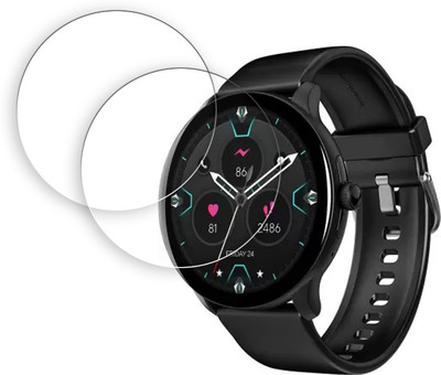 SOMTONE Edge To Edge Tempered Glass for boAt Lunar Connect Pro 1.39 inch SMARTWATCH SCREEN GUARD(Pack of 2)