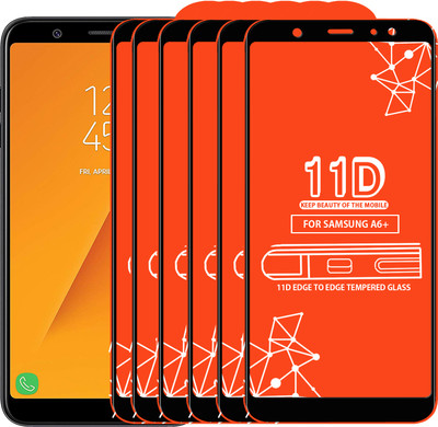 Qyist Edge To Edge Tempered Glass for Samsung Galaxy A6+(Pack of 6)
