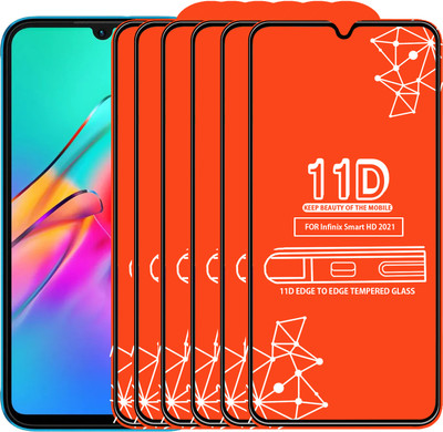 Roxel Edge To Edge Tempered Glass for Infinix Smart Hd 2021(Pack of 6)