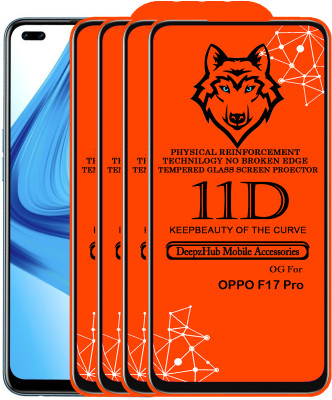 DeepzHub Edge To Edge Tempered Glass for OPPO F17 Pro(Pack of 4)
